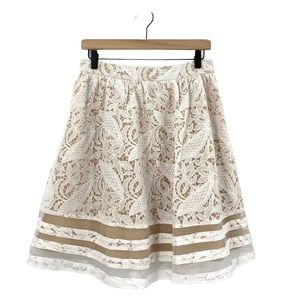 Francesca’s Lace Illusion Hem Skirt Size Medium